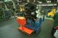 Manually controlled air cushion pallet transporter for commercial vehicle engines. Load capacity 5 t.