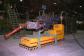 Special elevating platform on air cushions for transporting and installing engine blocks. Load capacity 2 t.