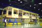 The coach bodies are put on special supports which are picked up by the air cushion transporter.