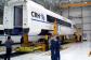Transporters with hybrid running gears are equiped with driven rail wheels. These allow them to drive over pits as well.