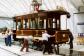 This old tram is going on its last journey to the museum on air cushion modules.
