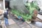 This 120-ton diesel engine only fitted through the low gate of the power station thanks to the flat air cushion modules.