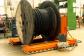 This pneumatically controlled air cushion transporter can pick up cable drums weighing up to 2500 kg direct from the floor and lift then by means of lifting flaps.